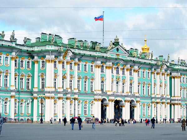 The world-famous Hermitage Museum in St. Petersburg, Russia